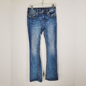 Miss Me Women's Boot Cut Blue Jeans, Size 28